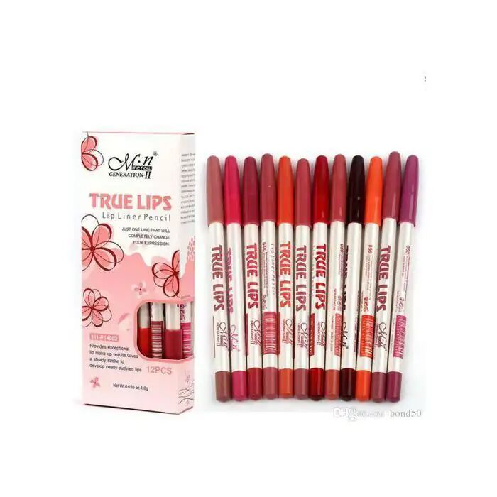 True Lips Pack 12 Crayon À Lèvres