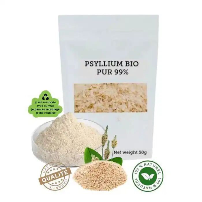 Psyllium Certifié Biologique Pur 99% - Sachet Vrac 