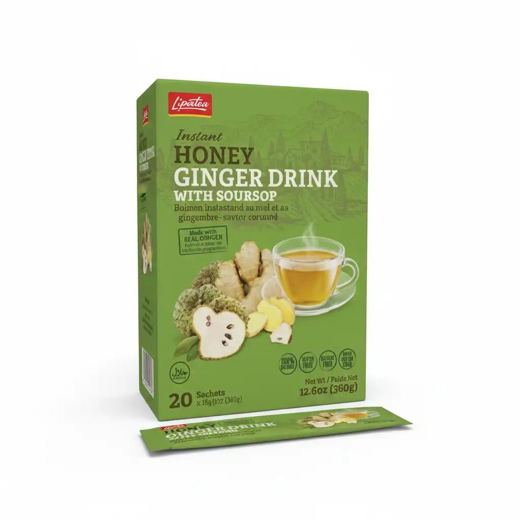 Boisson Instantanée ( Gingembre , Miel , Graviola) 20 Sachets Soluble