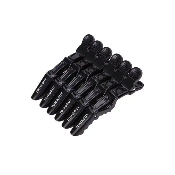 Lot De 6 Pinces À Cheveux Crocodile Professionnel En Plastique thumbnail 1