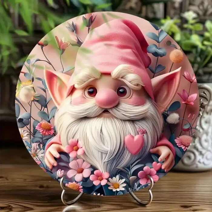 Plaque Murale - Ozam Paris - Gnome Bohème - Multicolore - Bois Résistant