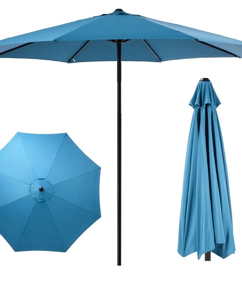 Grand Parasol De Jardin Et Plage Et Café (excellon Qualité) Sans Manivelle