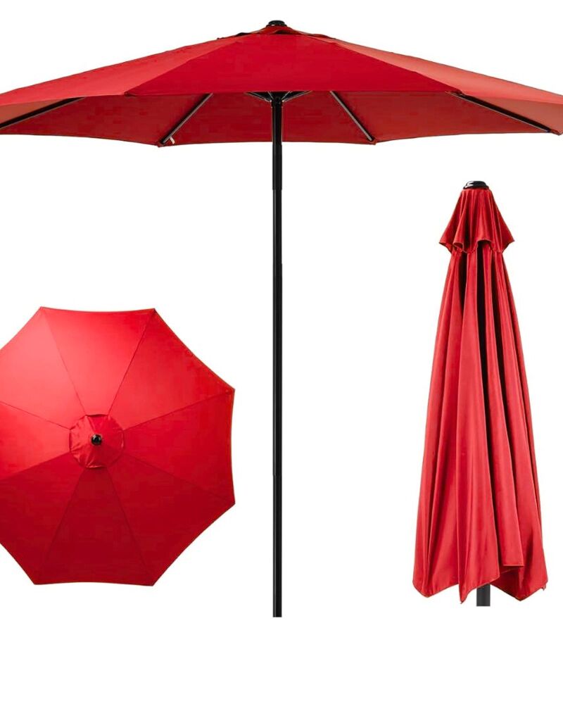 Grand Parasol De Jardin Et Plage Et Café (excellon Qualité) Sans Manivelle