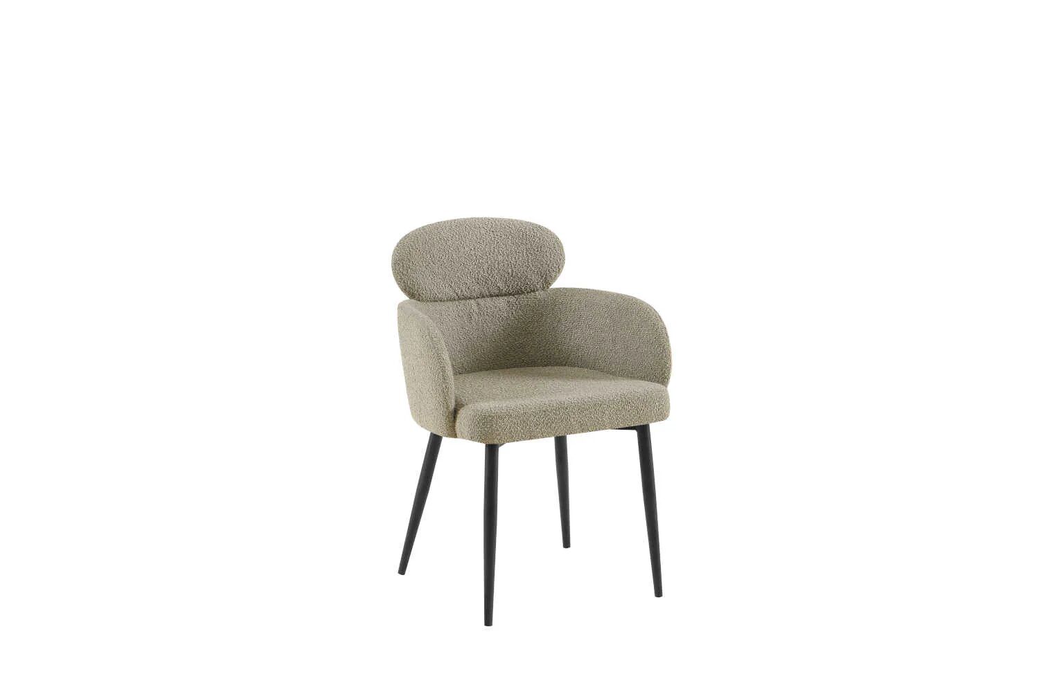 Laure Fauteuil En Tissus Bouclette