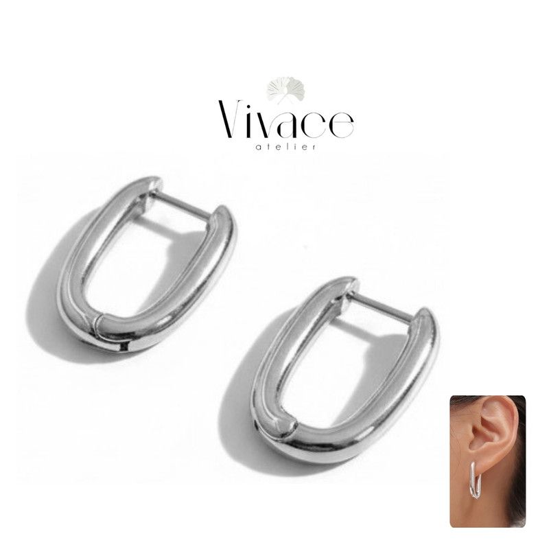 Boucles D’oreilles Vivace Élégance Argentée