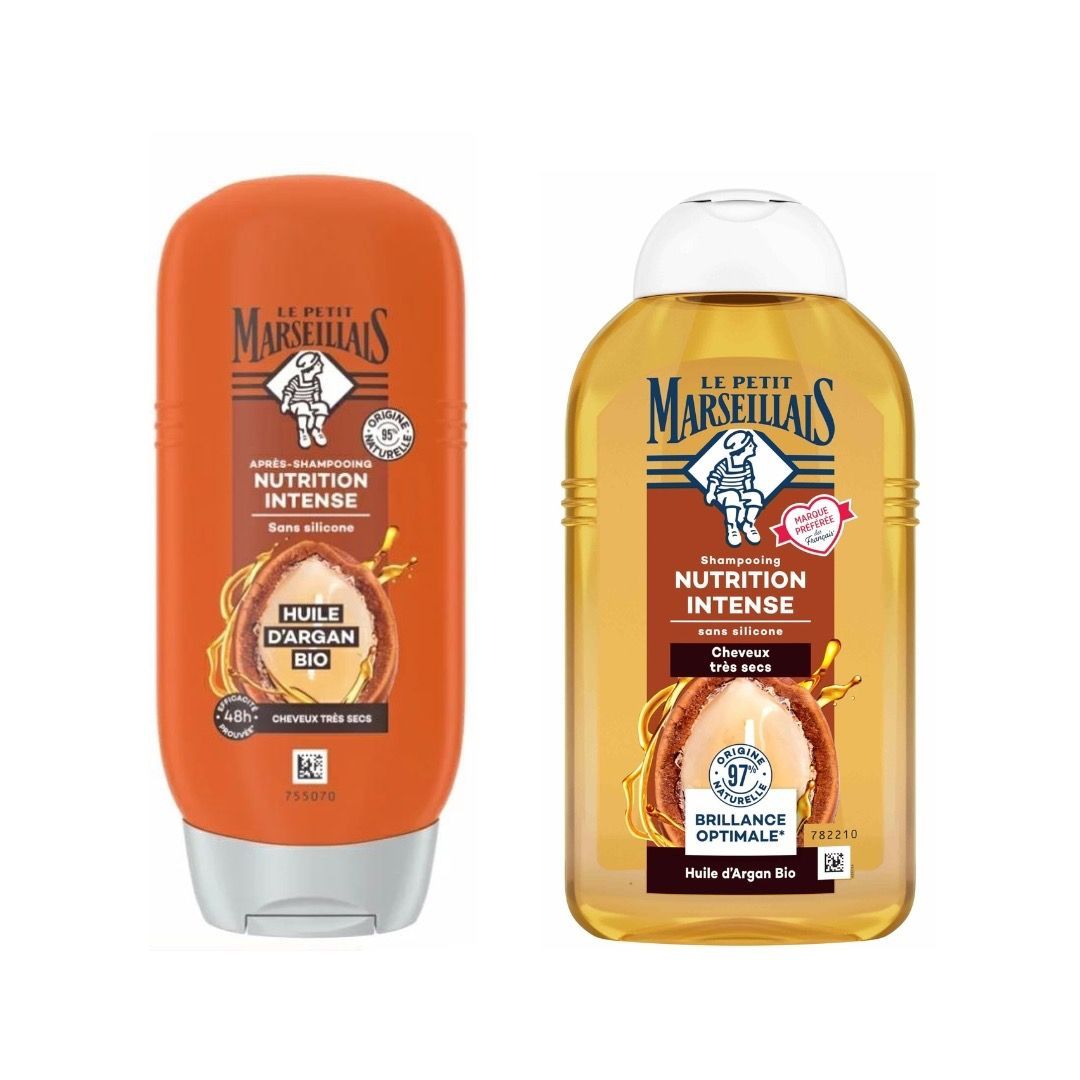 Duo Shampooing Et Après Shampooing Huile D’argan Bio Cheveux Très Secs