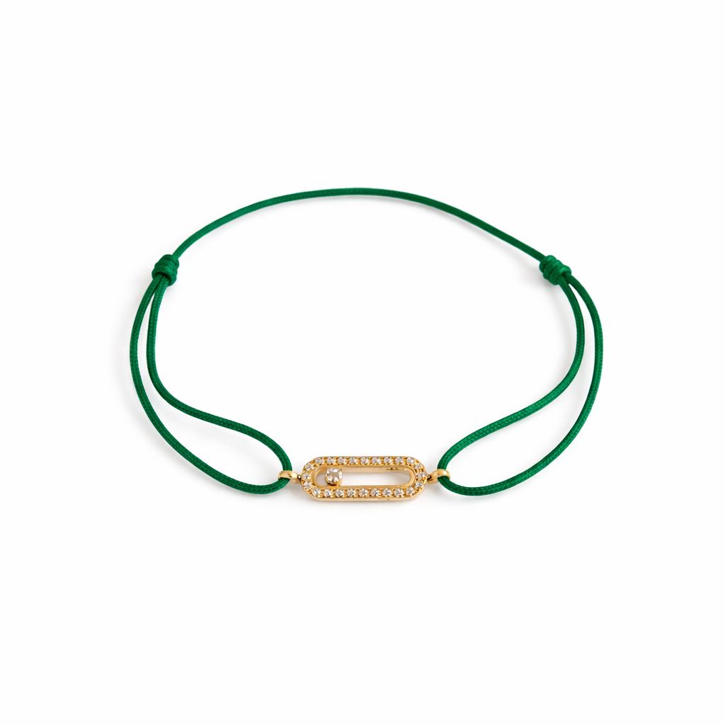 Bracelet Cordon Vert