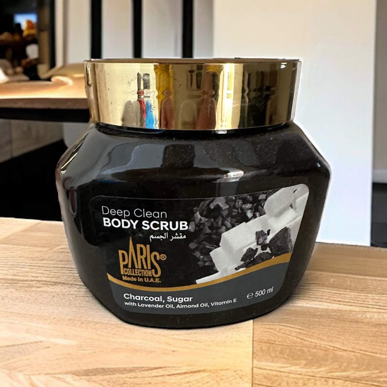 Gommage Charcoal, Sugar E With Lavender Oil, Almond Oil, Vitamin E