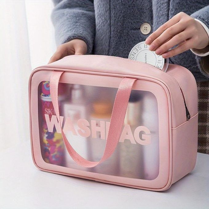 Lot De 3 Trousses De Toilette De Voyage Transparentes Washbag thumbnail 3