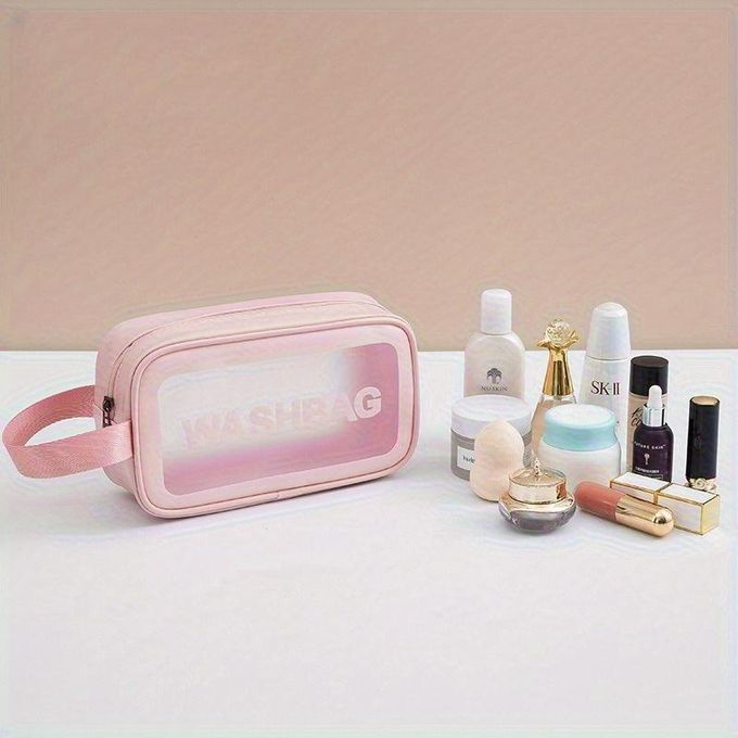 Lot De 3 Trousses De Toilette De Voyage Transparentes Washbag thumbnail 4