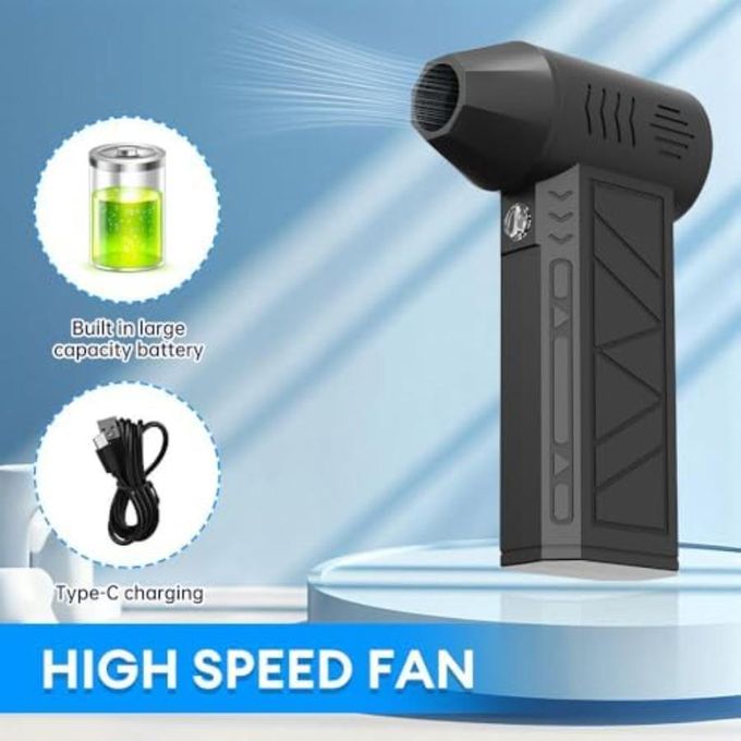 Mini Souffleur D'air Turbo Portable - Ventilateur À Jet Puissant À Vitesse Réglable thumbnail 3