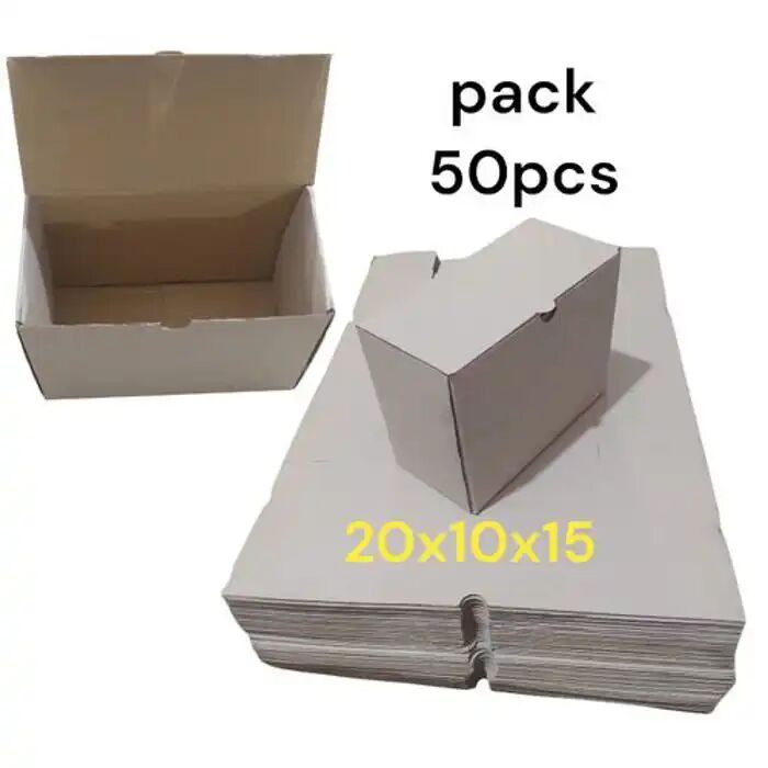 50 Boite Carton D'emballage 20cm/10cm/15cm