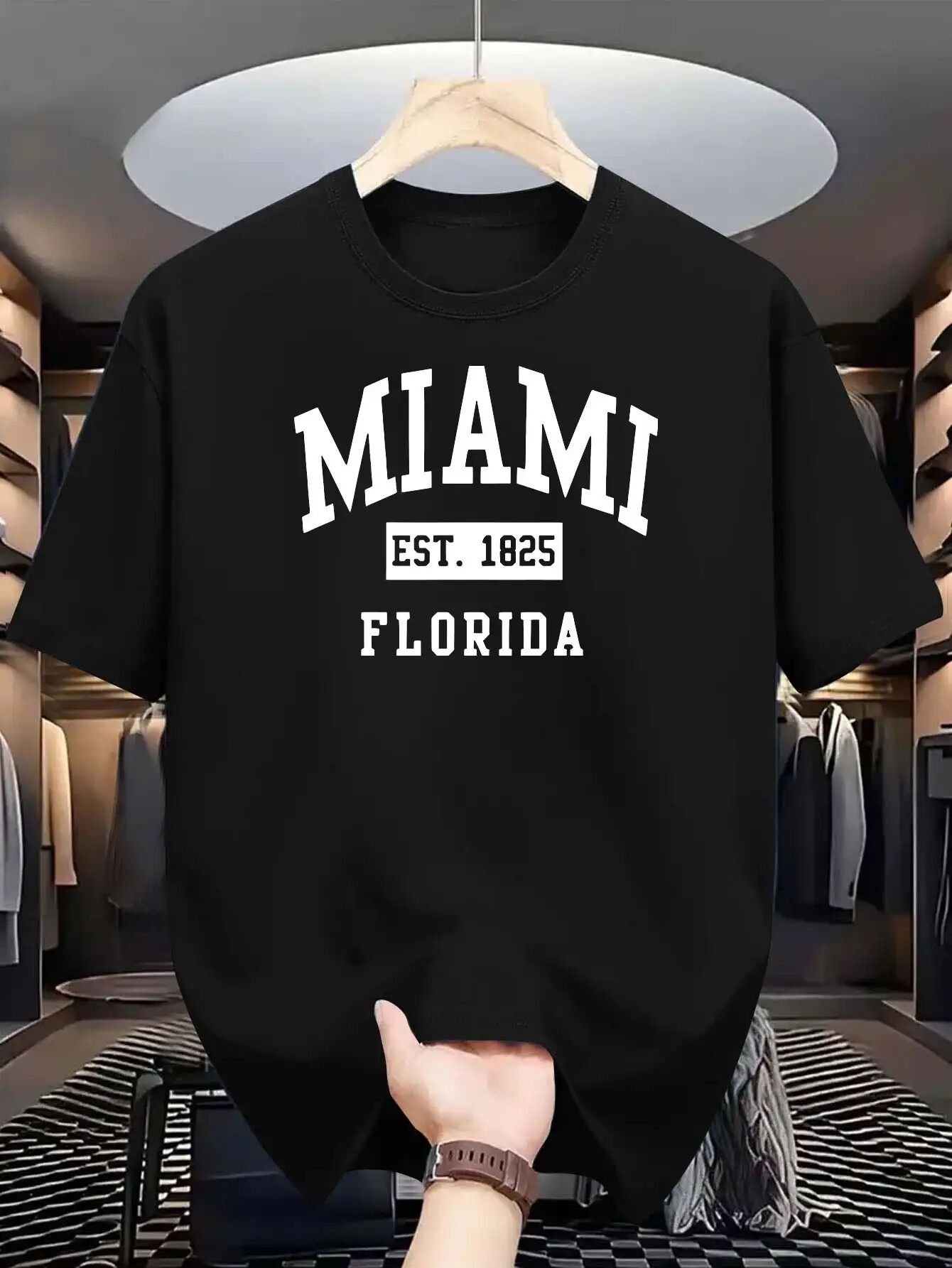T-shirt Homme Été À Manches Courtes Avec Lettrage Style Casual Outdoor thumbnail 1