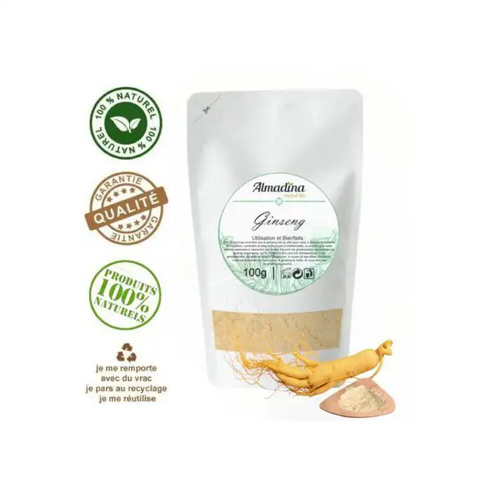 Ginseng Blanc En Poudre - Performance Physique Et Mental