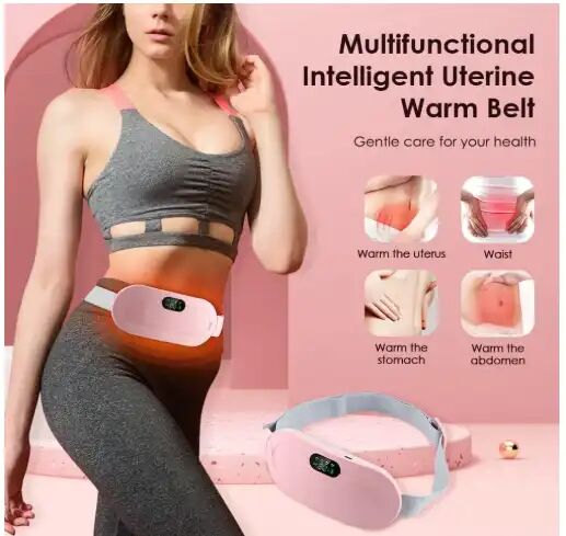 Ceinture Électrique Chauffante Pour Douleurs Menstruelles, Chauffage Rapide Et Massage Relaxant,couleur Aleatoir