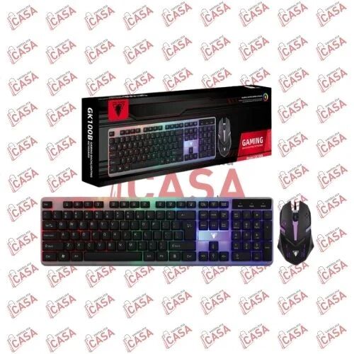 Combo Gaming 2-en-1 Jedel Gk112 : Clavier Rétroéclairé & Souris Ergonomique Rgb