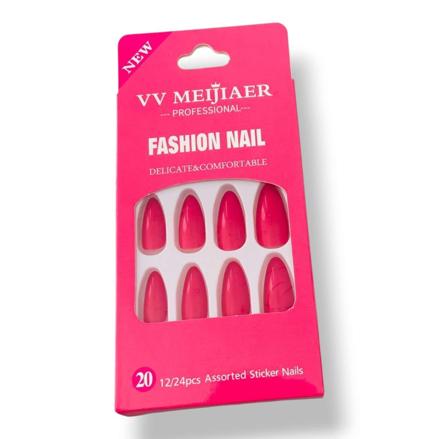 Faux Ongles Colorés Ovale Unicolore F