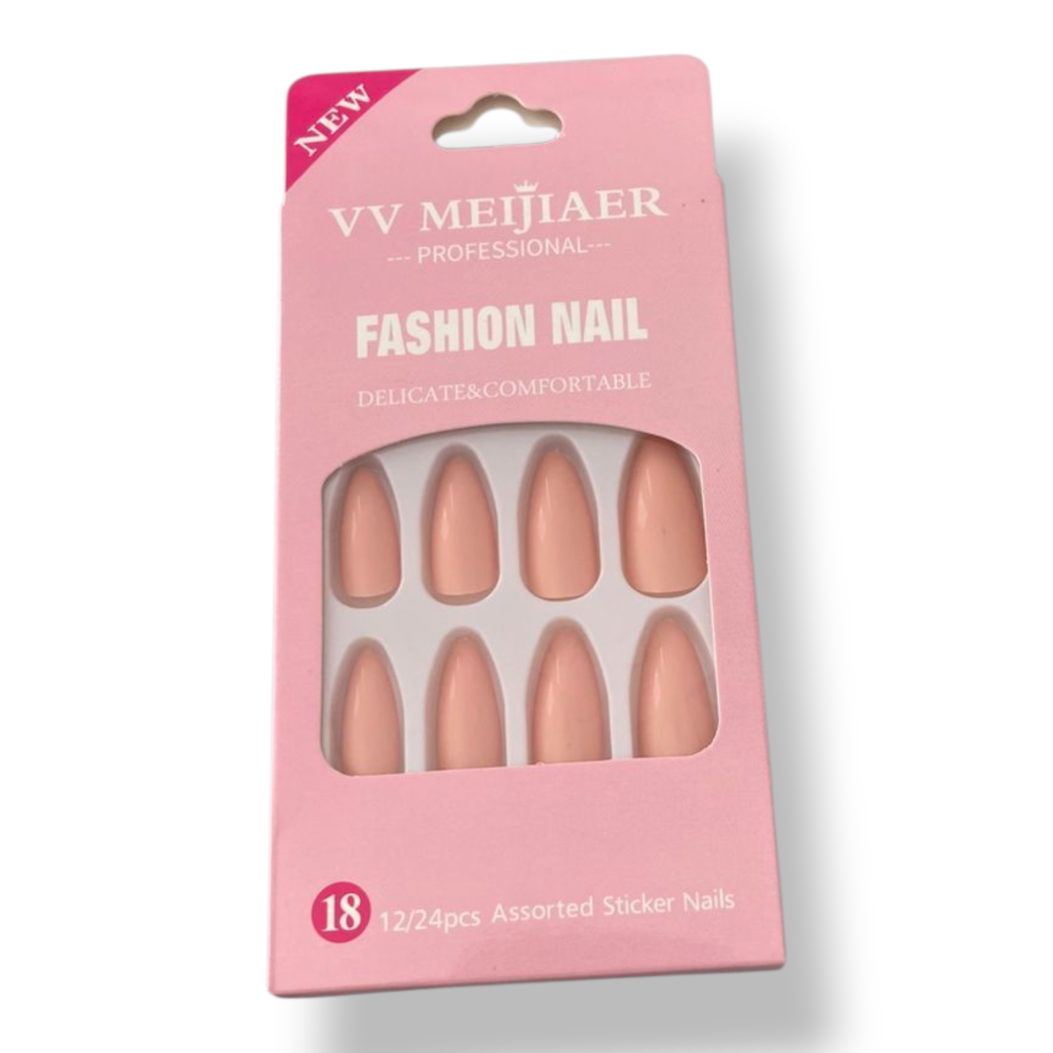 Faux Ongles Colorés Ovale Unicolore E