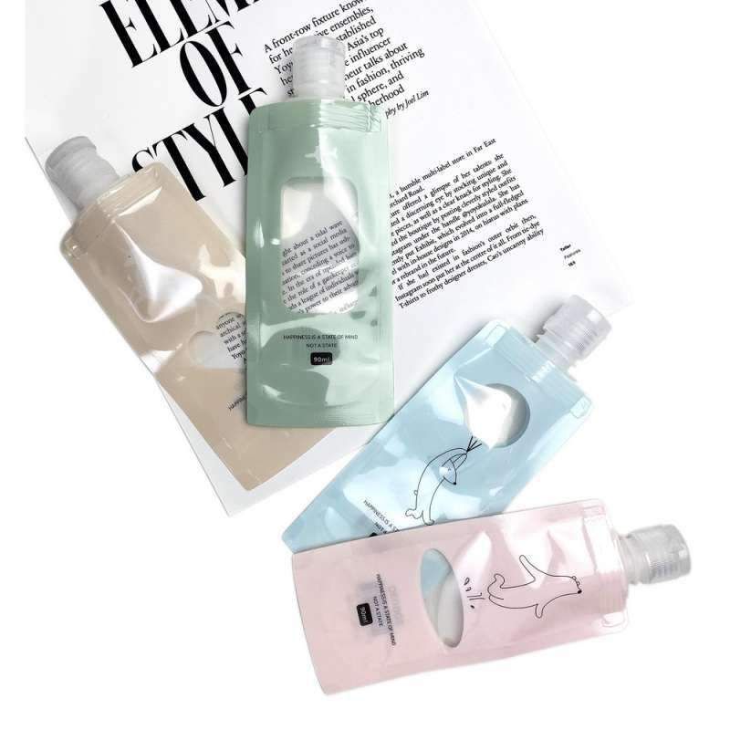 Pochettes Réutilisables Pour Cosmétiques 2 Pièces - Couleur Aléatoire