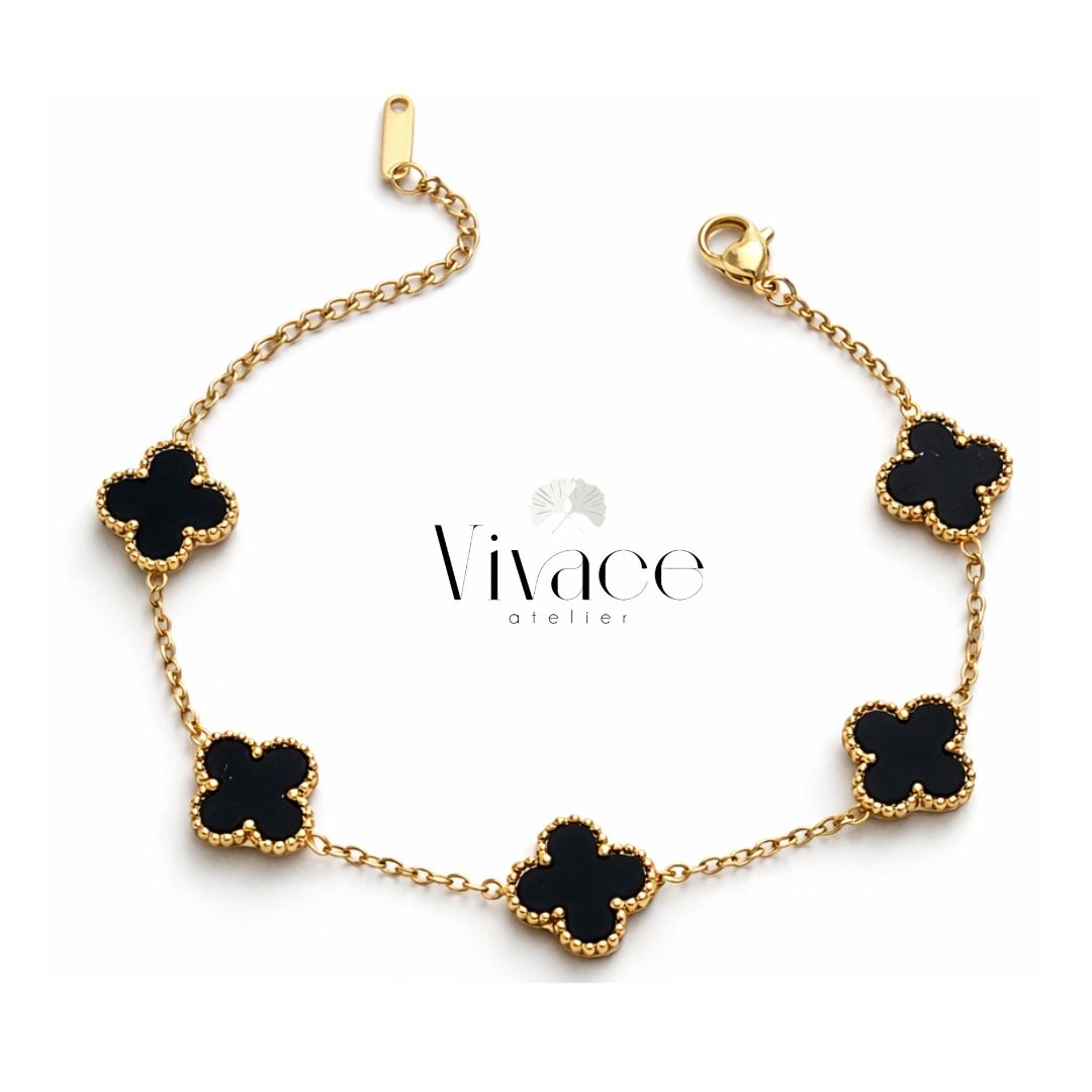 Gourmette Van Cleef Noir - Idée Cadeau