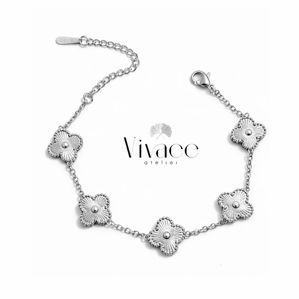 Gourmette Van Cleef Argenté