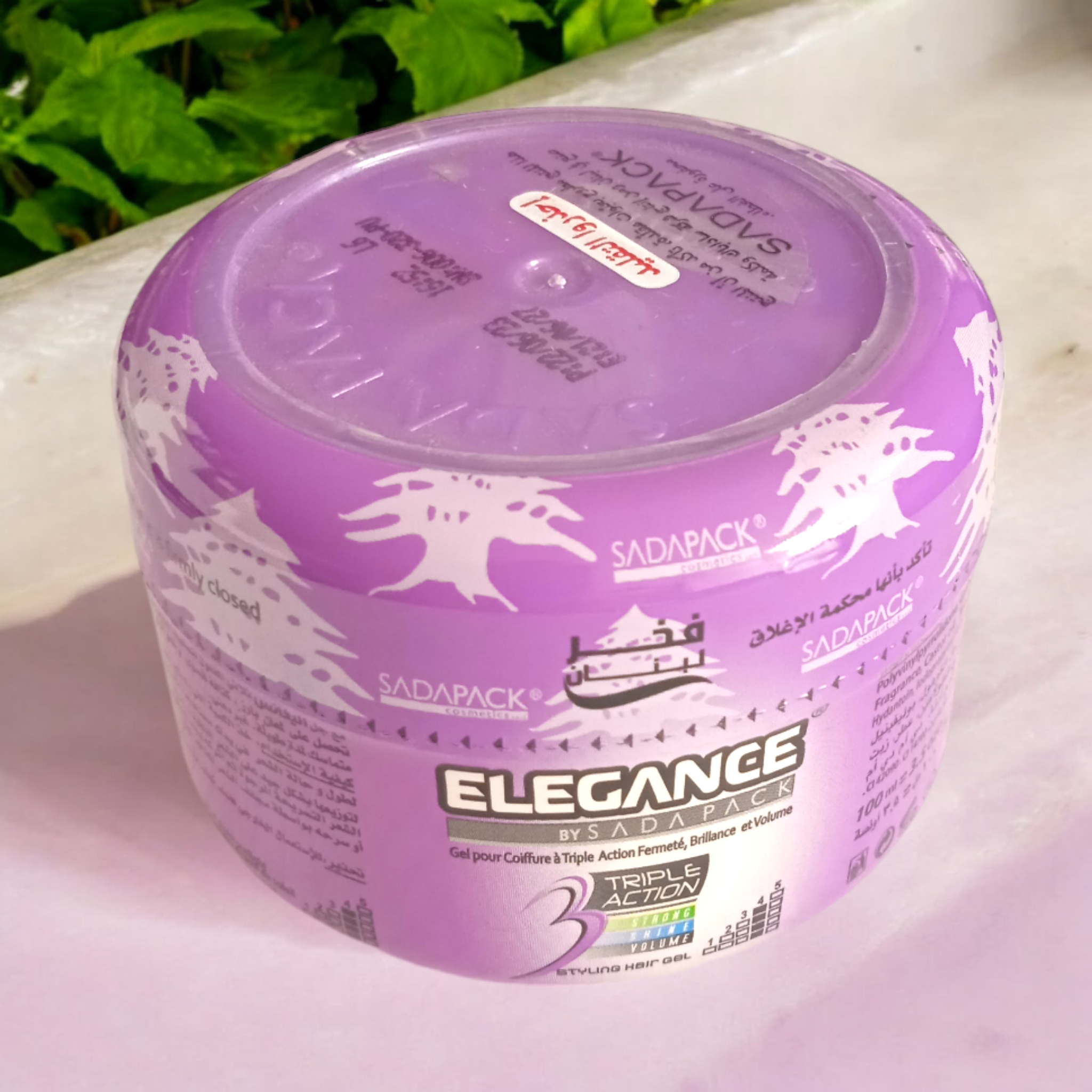 Gel Élégance Pour Cheveux 3 Triple Action Violet