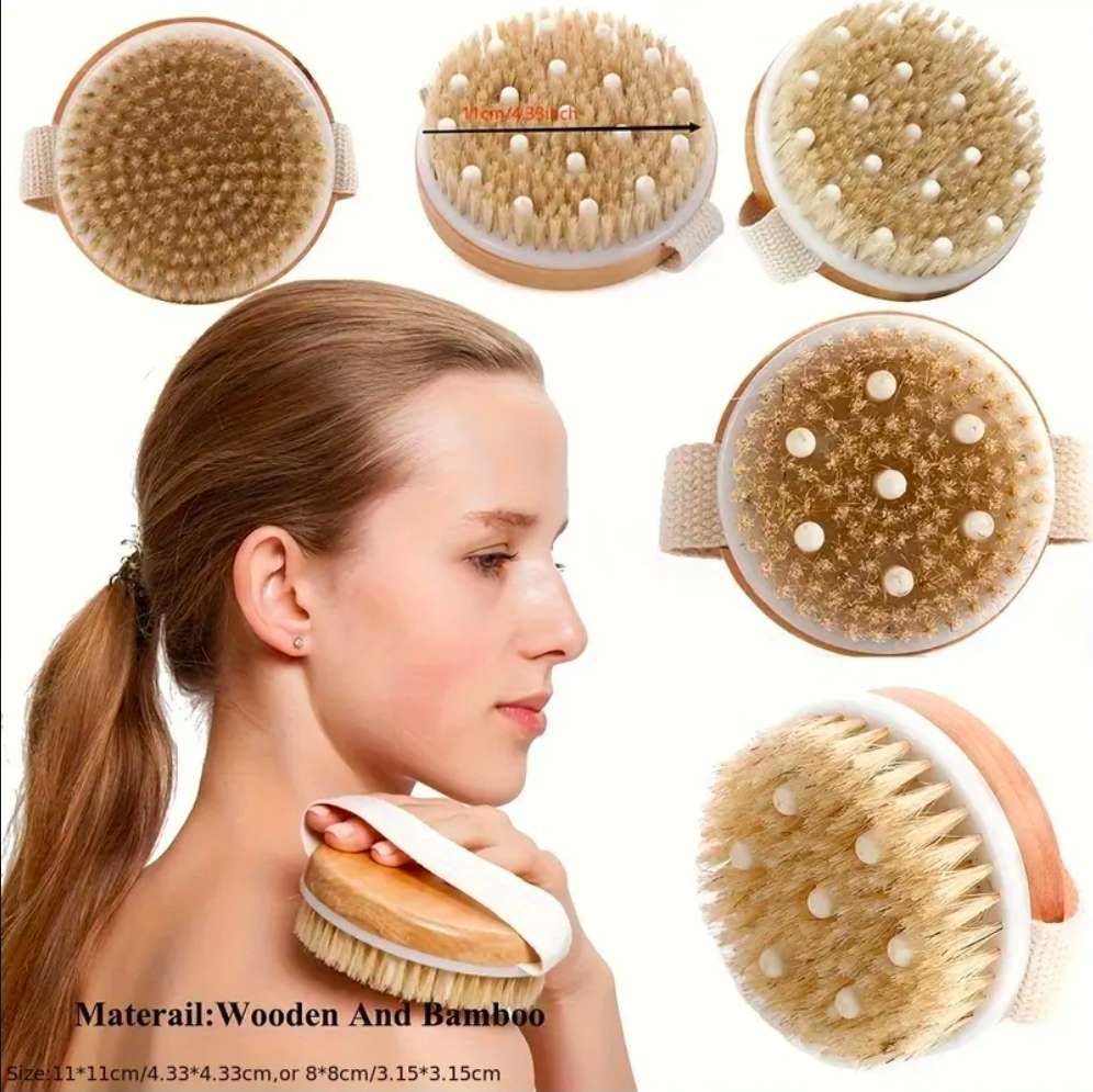Brosse De Massage Pour Le Corps En Bois