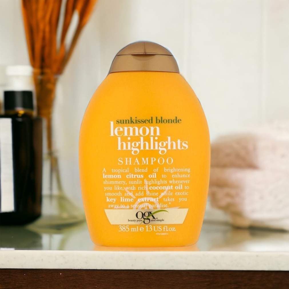 Ogx- Shampoing Lemon Highlights - Reflets Blonds Au Citron