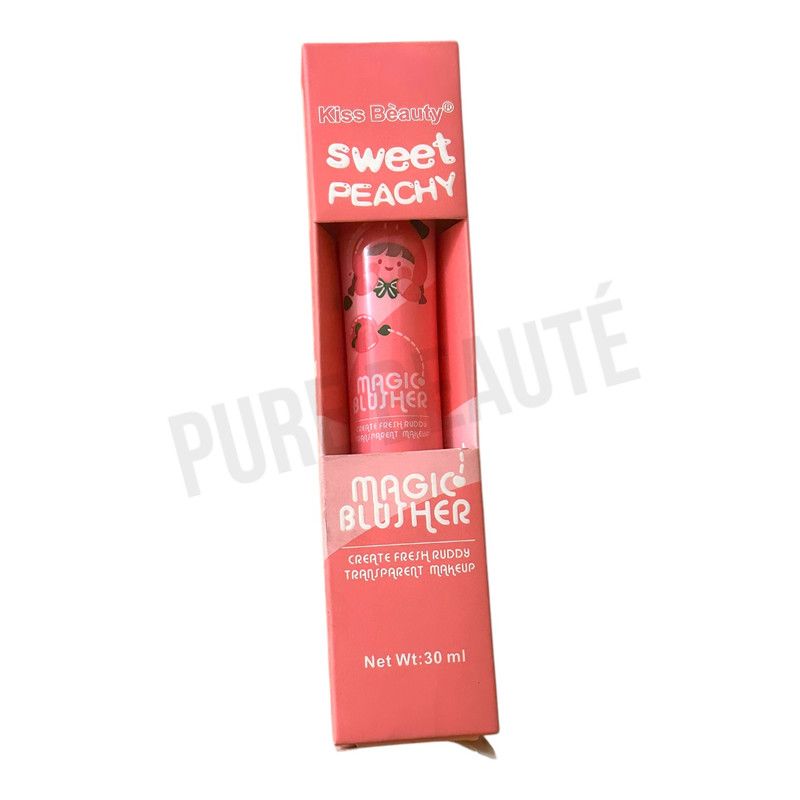 Kiss Beauty - Blush Liquide Magic Blusher - Sweet Peachy