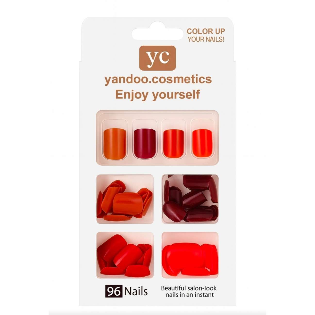 Coffret De Faux Ongles – Yandoo Cosmetics (96 Pièces)