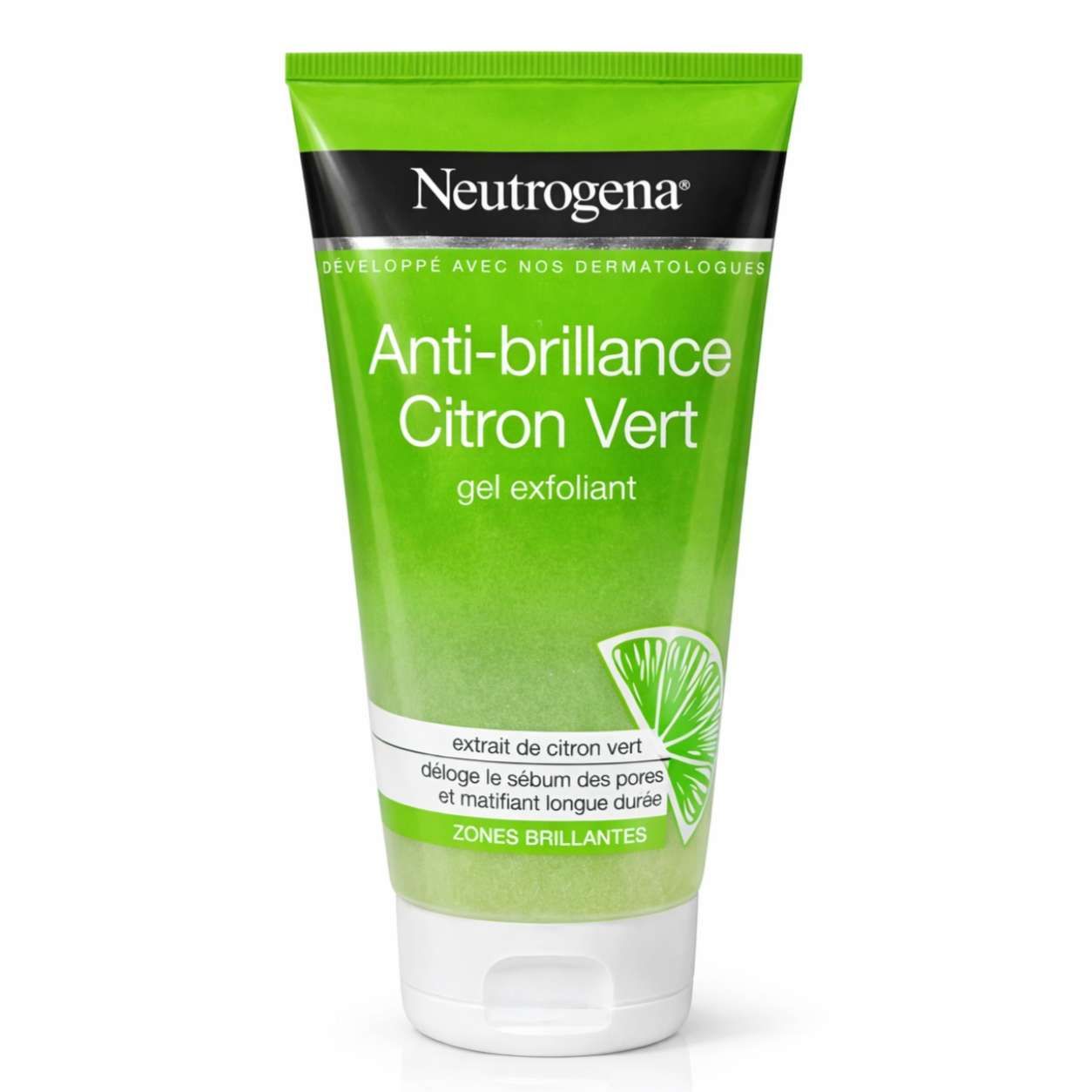 Anti-brillance Citron Vert Gel Exfoliant – Peaux Grasses & Zones Brillantes