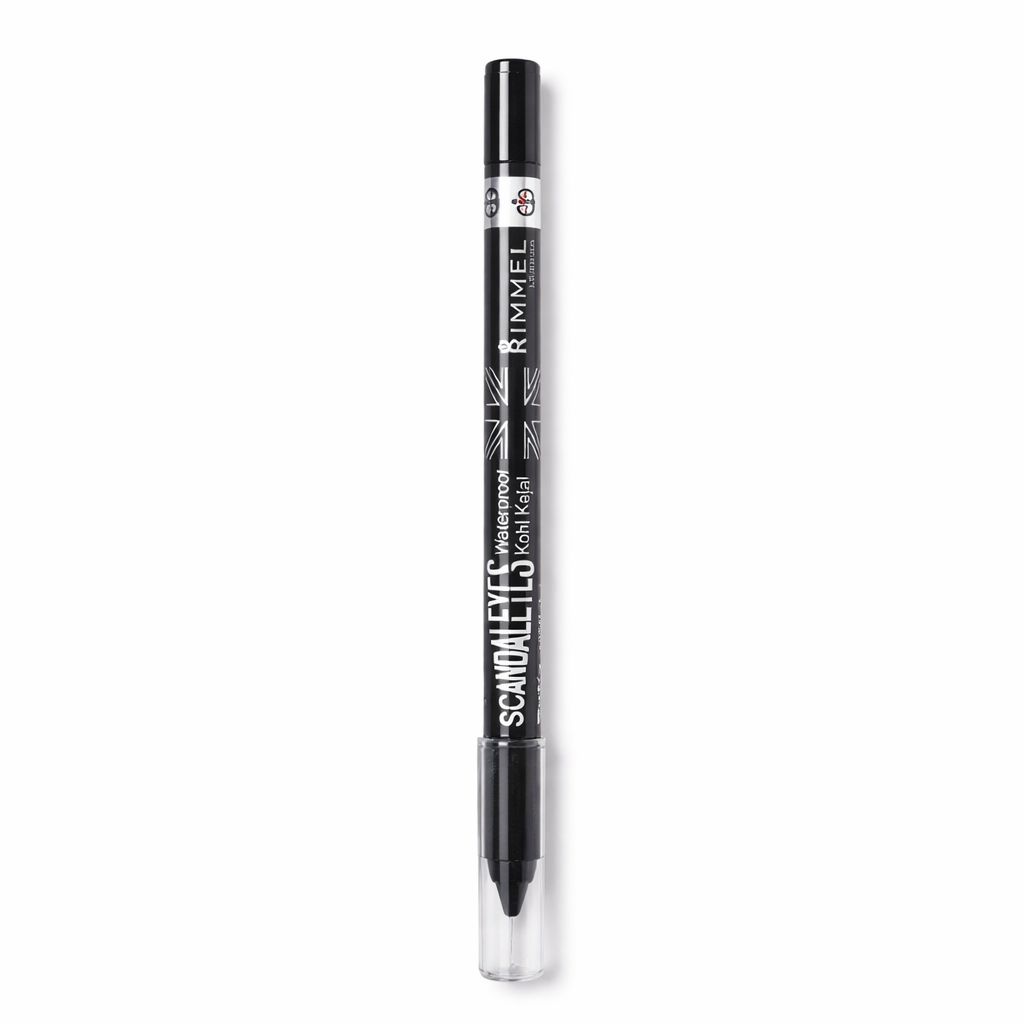Rimmel Scandaleyes Waterproof Kohl Kajal – Crayon Yeux Noir Intense Longue Tenue Waterproof – Regard Smoky Professionnel