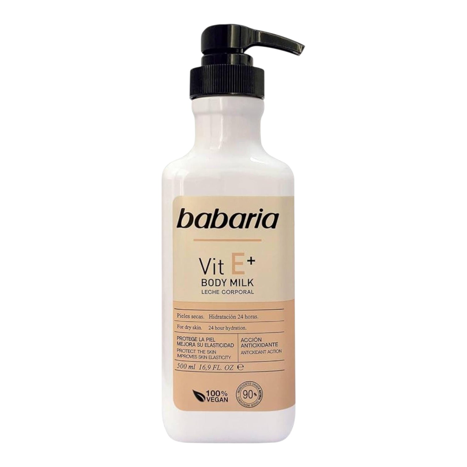 Lait Corporel Babaria Vitamine E+ – Hydratation 24h / Peaux Sèches