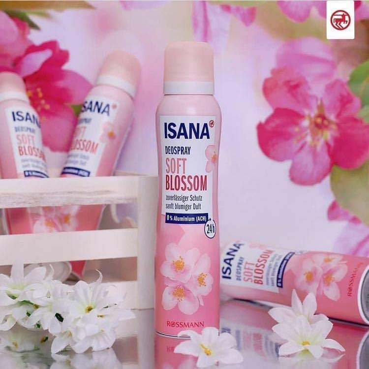 Isana Deospray Soft Blossom – Déodorant Parfum Fleur De Cerisier 24h