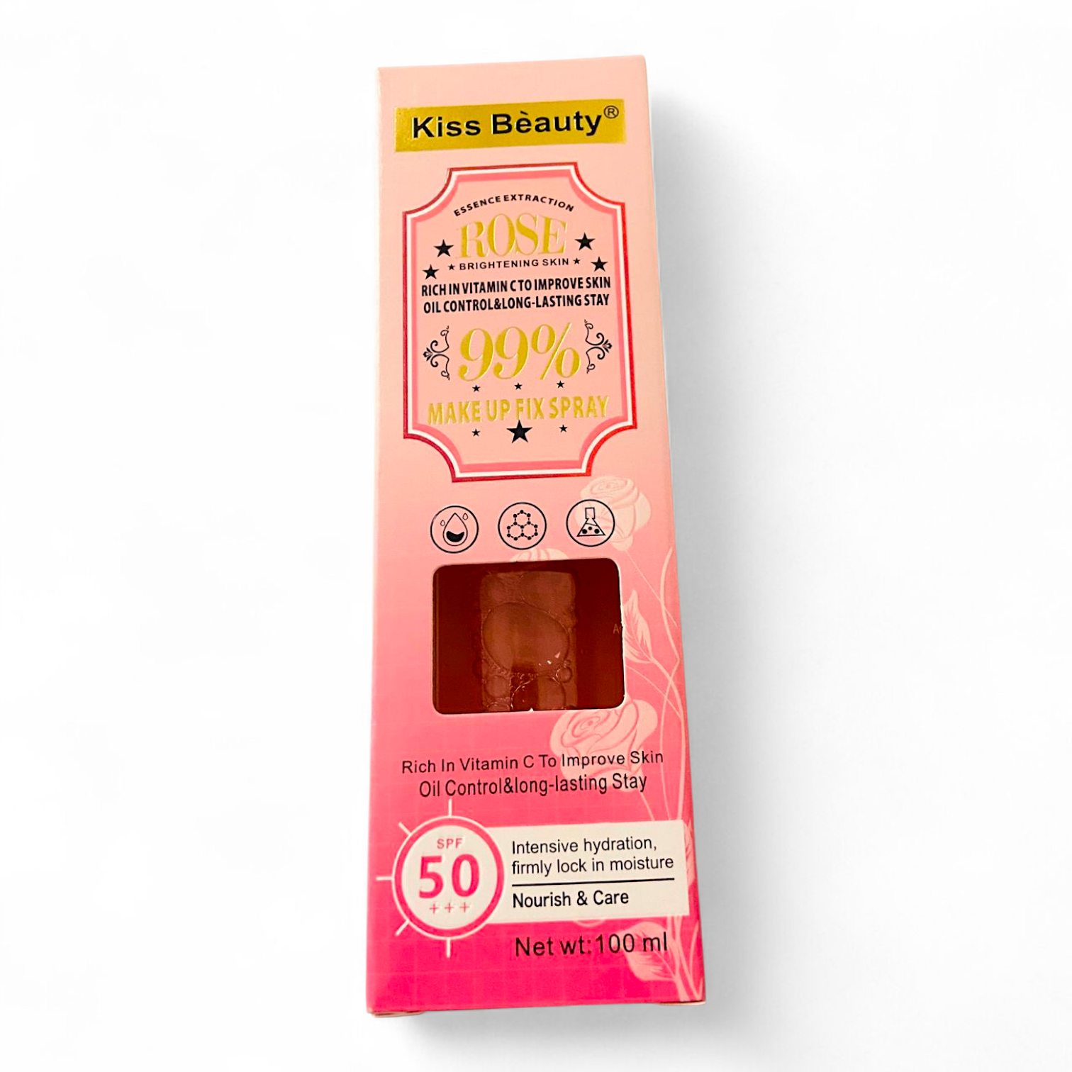 Rose – Make Up Fix Spray 99% Naturel 100ml Spf 50