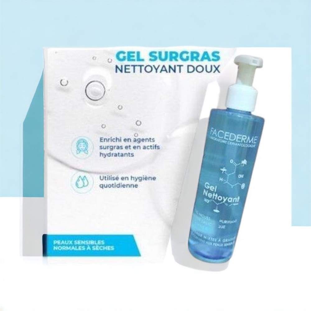 Gel Surgras Nettoyant Doux Facederme - 250ml