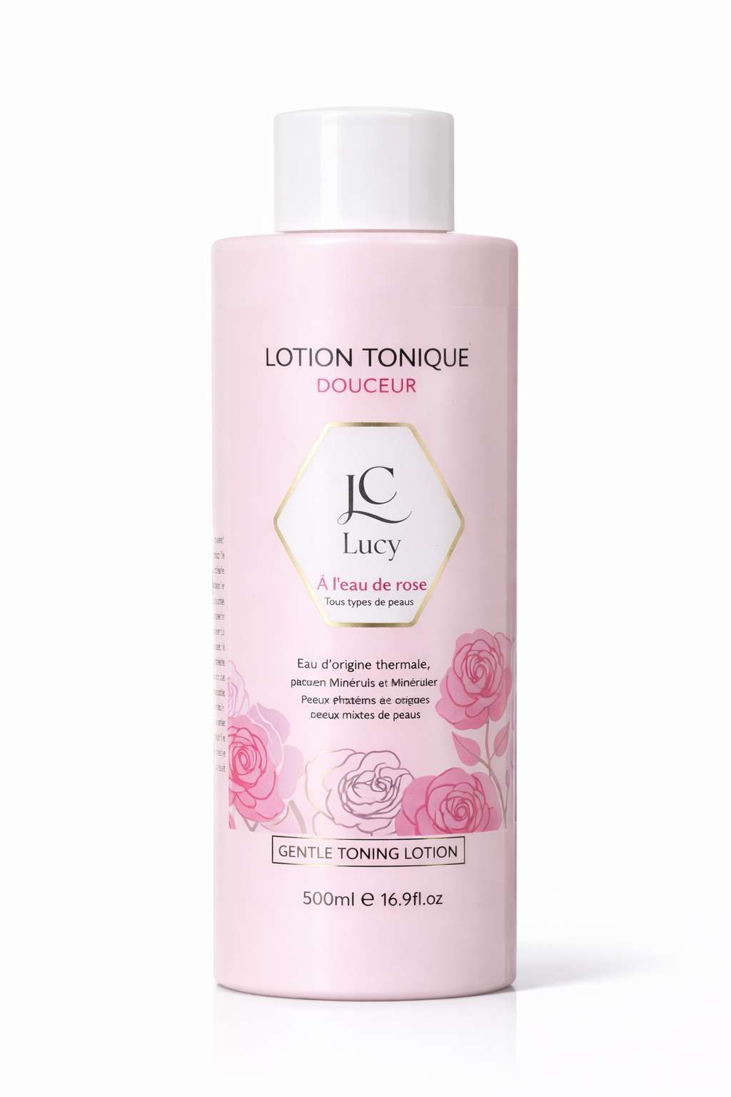 Jc Lucy – Lotion Tonique Douceur À L’eau De Rose (500 Ml)