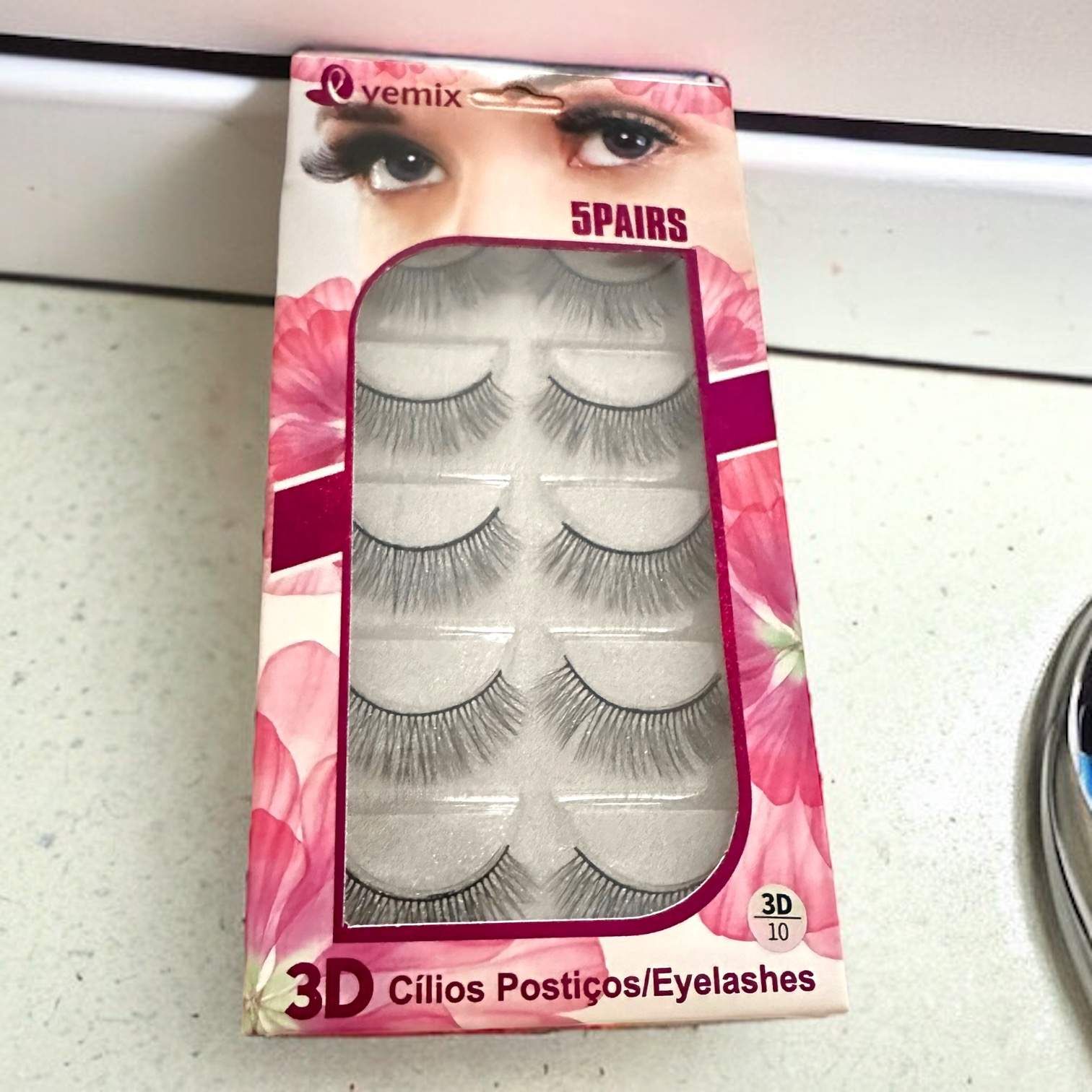 Yemix 3d Cils Postiches/eyelashes (5 Paires)