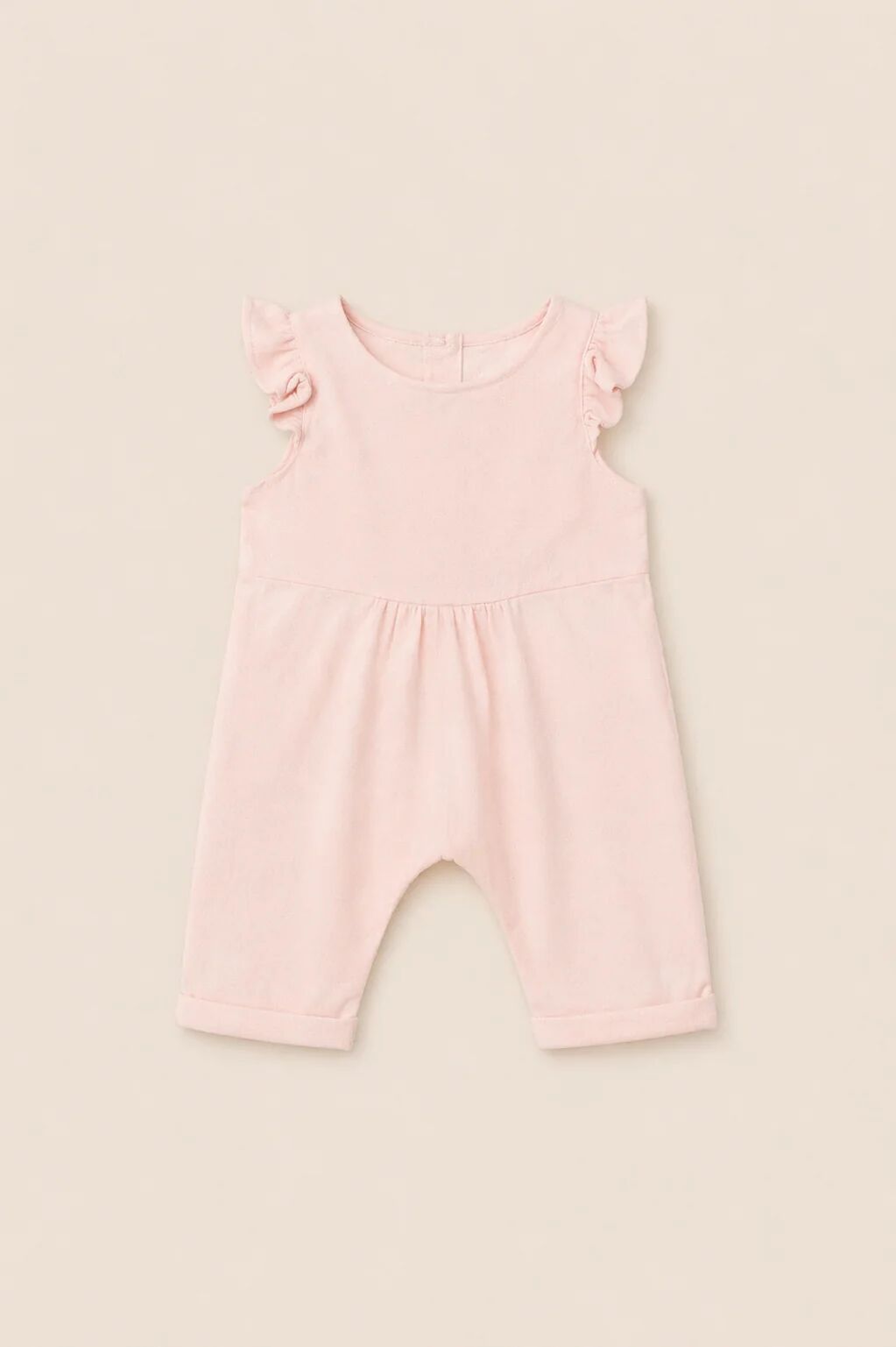 Combinaison Bébé Rose Poudré – Douceur & Élégance Minimaliste thumbnail 2