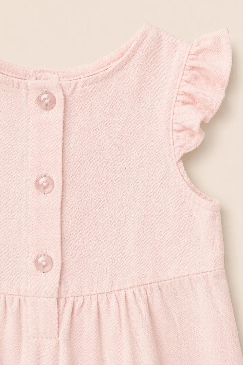 Combinaison Bébé Rose Poudré – Douceur & Élégance Minimaliste thumbnail 3