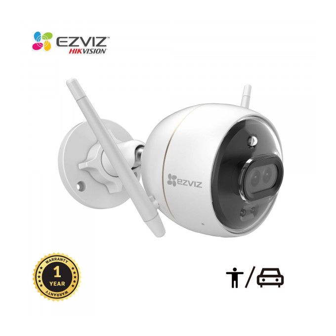 C3x Camera Wifi Extérieur 1080p 360° Vision Nocturne Couleur Micro Intégré