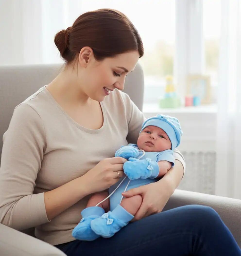 Pack Moufles Pantoufles Et Bonnet Bébé
