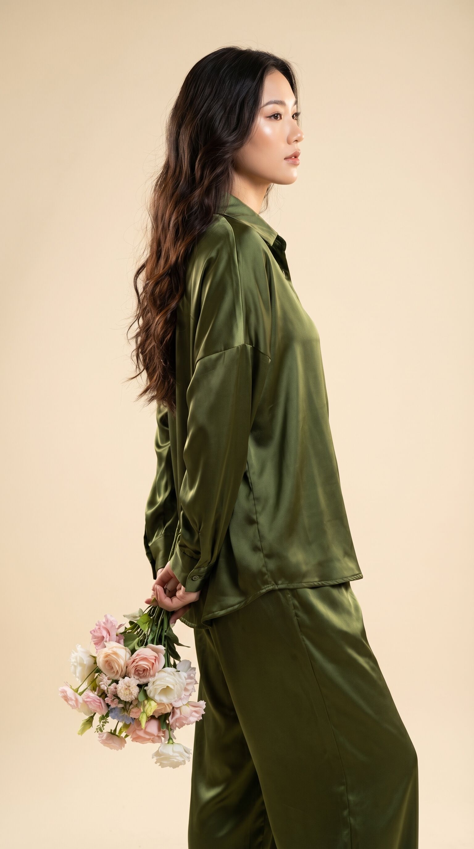 Ensemble Satin Élégant Effet Soie thumbnail 1