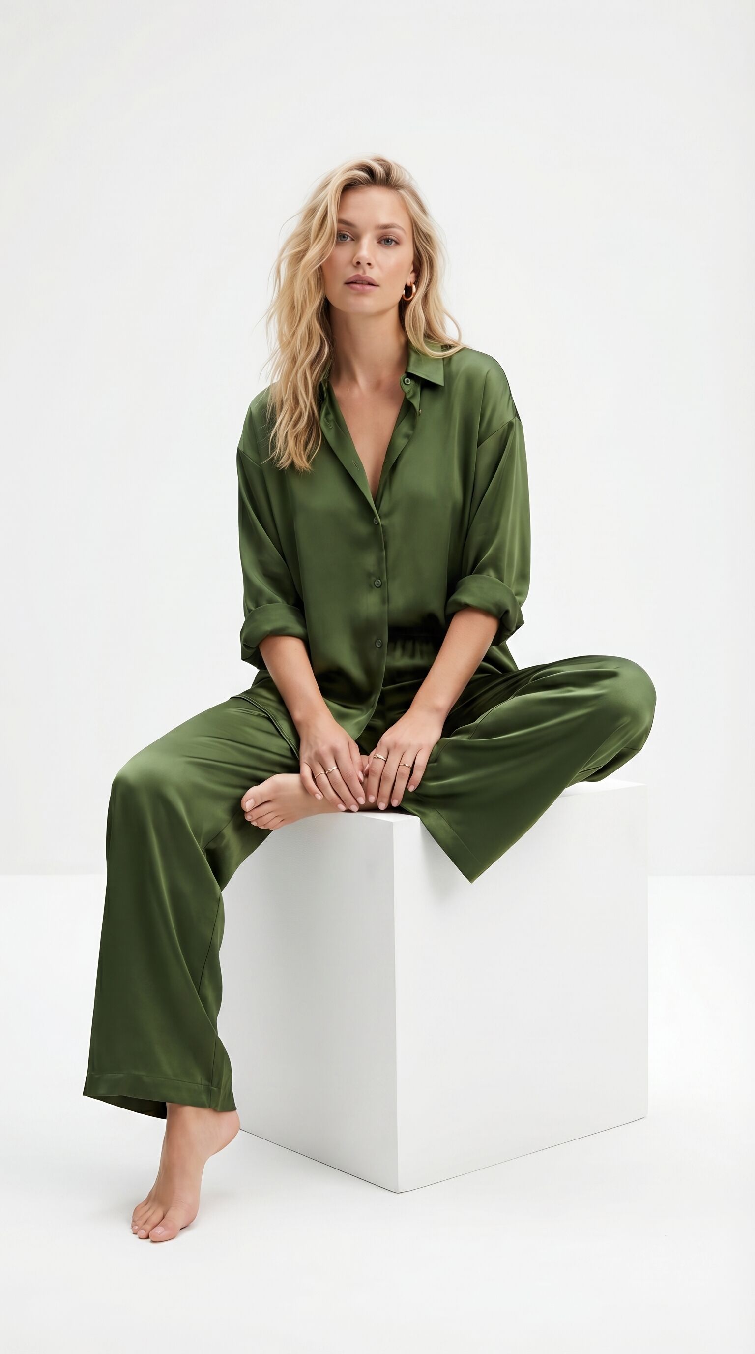 Ensemble Satin Élégant Effet Soie thumbnail 2