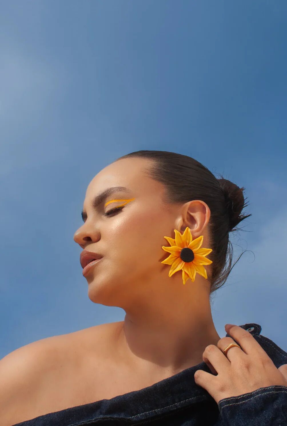 Sunflower Earrings thumbnail 3