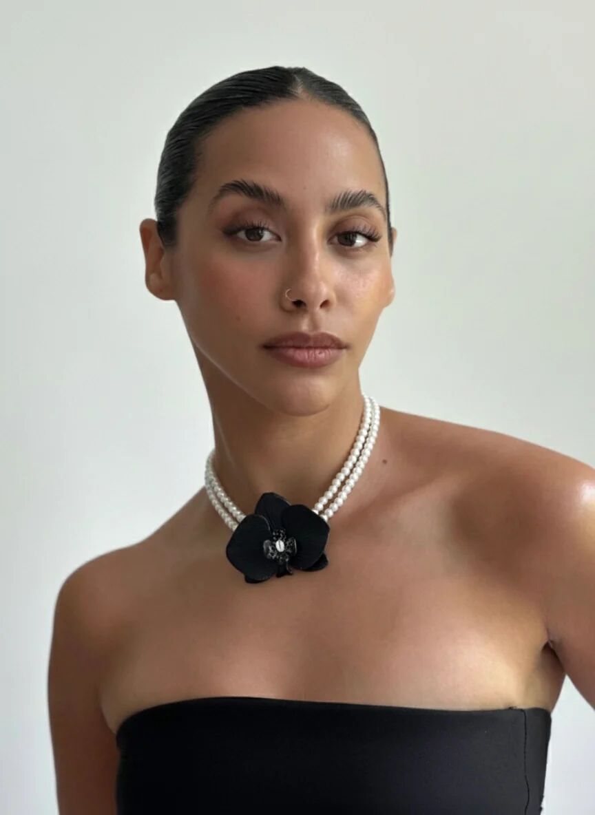 Hepburn Necklace - Orchid Pearl Choker