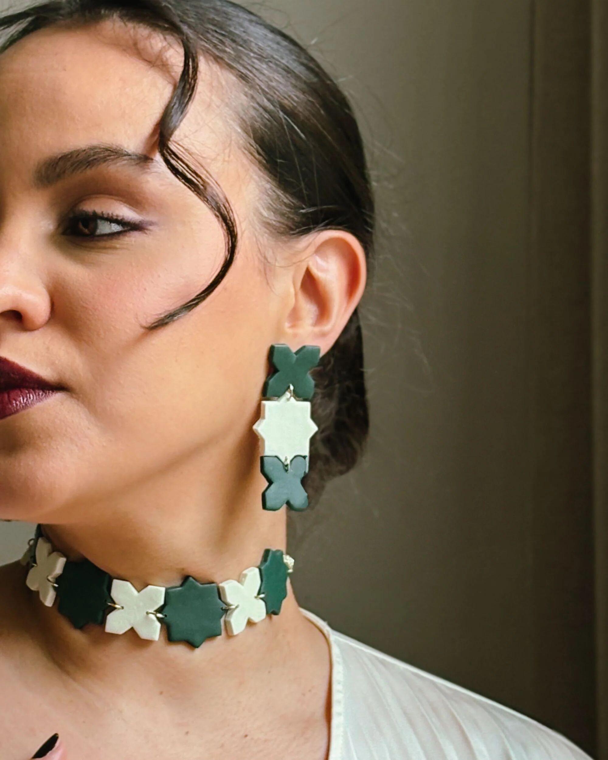 Green Zelij Choker