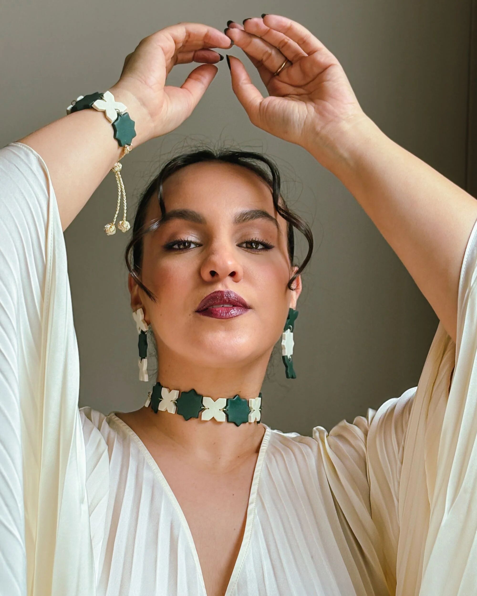 Green Zelij Choker thumbnail 3