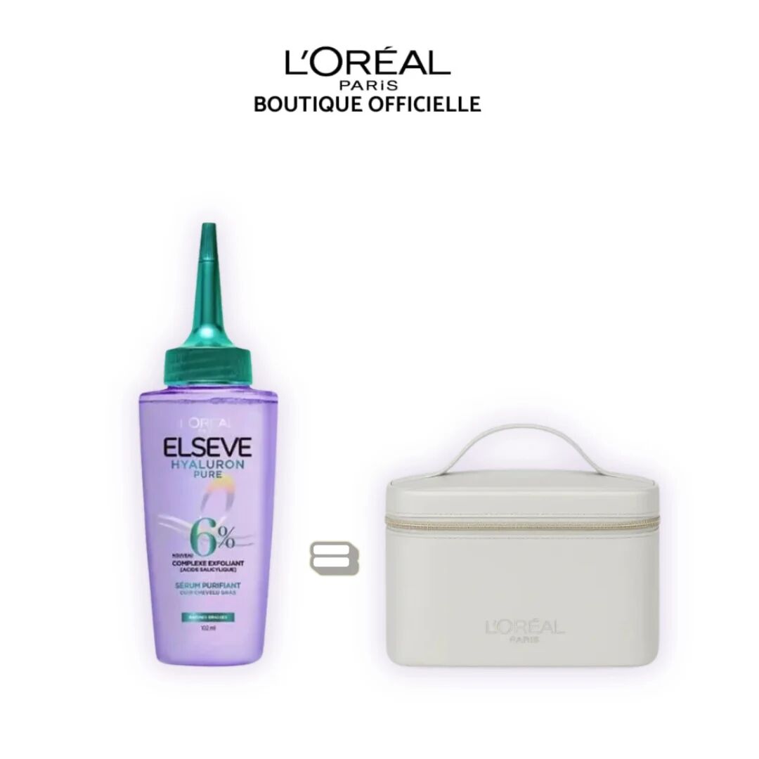Coffret Elseve Hyaluron Pure – Sérum Hydratant 102ml + Trousse Vanity Offerte