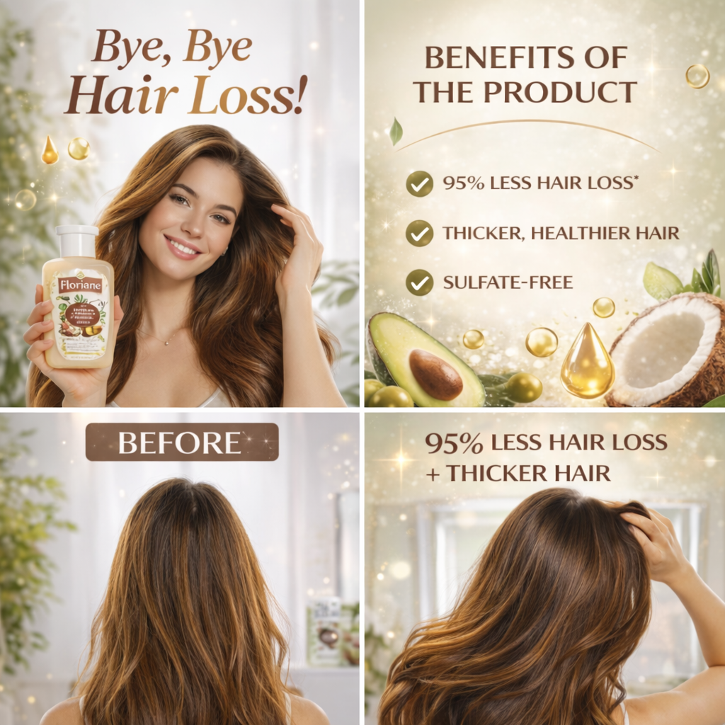 Shampooing Anti-chute Réparateur – Cheveux Secs & Fragiles, Sans Sulfates thumbnail 3